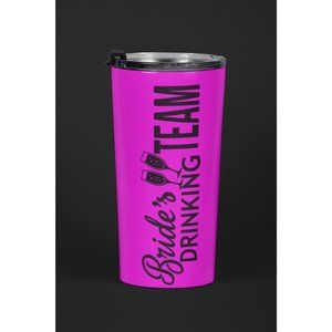 BRIDES DRINKING TEAM Insulated Straight Skinny Travel Tumbler Mug - 20 oz